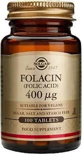 Solgar Folacin (Folic Acid) 100 Tablet