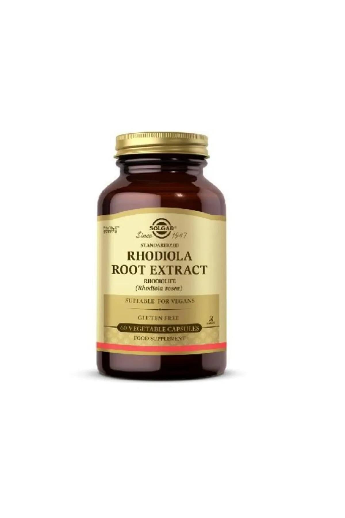 SOLGARSolgar Rhodiola Root Extract Takviye Edici Gıda 60 Kapsül033984041394