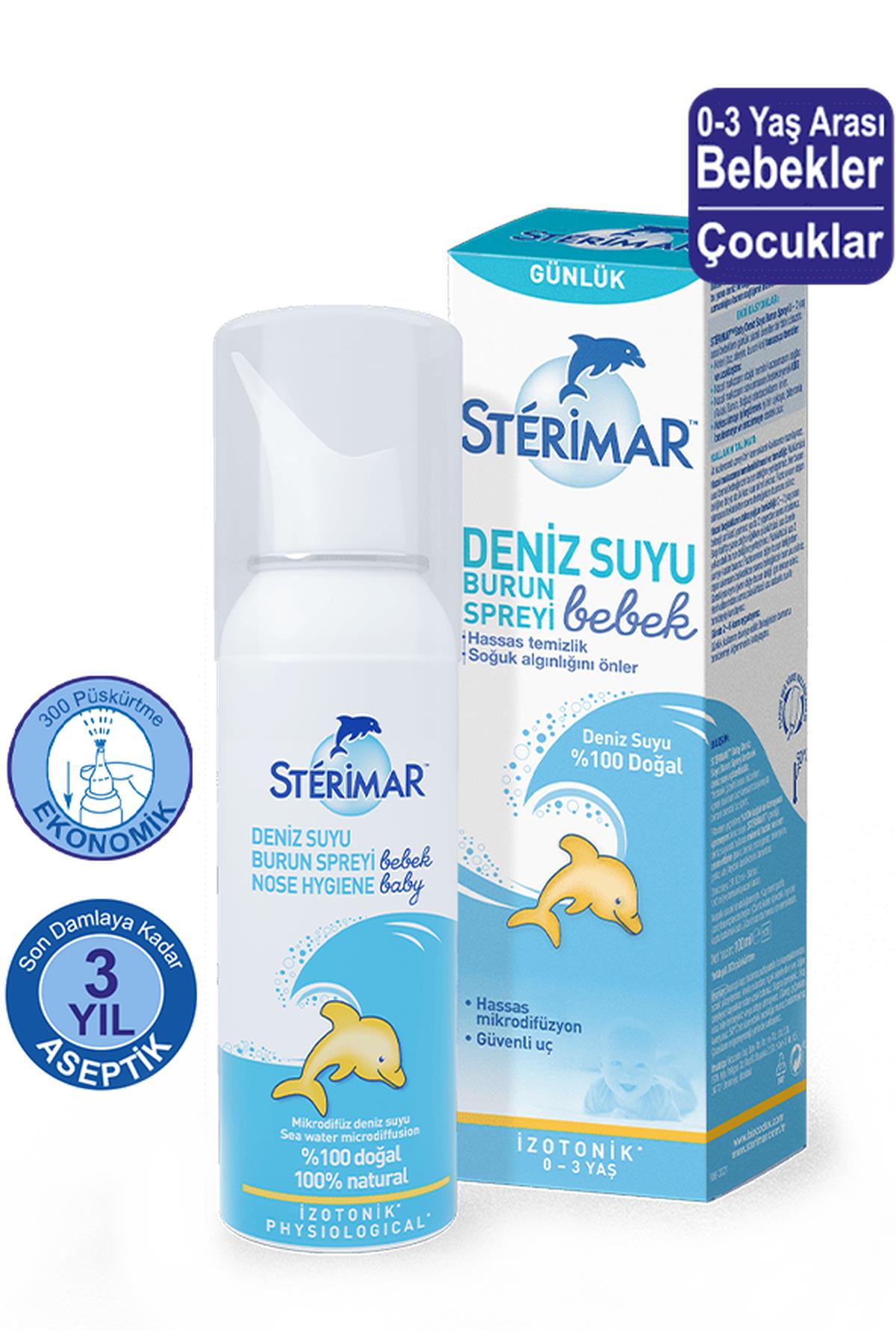 SterimarSterimar Baby Deniz Suyu Burun Spreyi 100 ml3331300097023