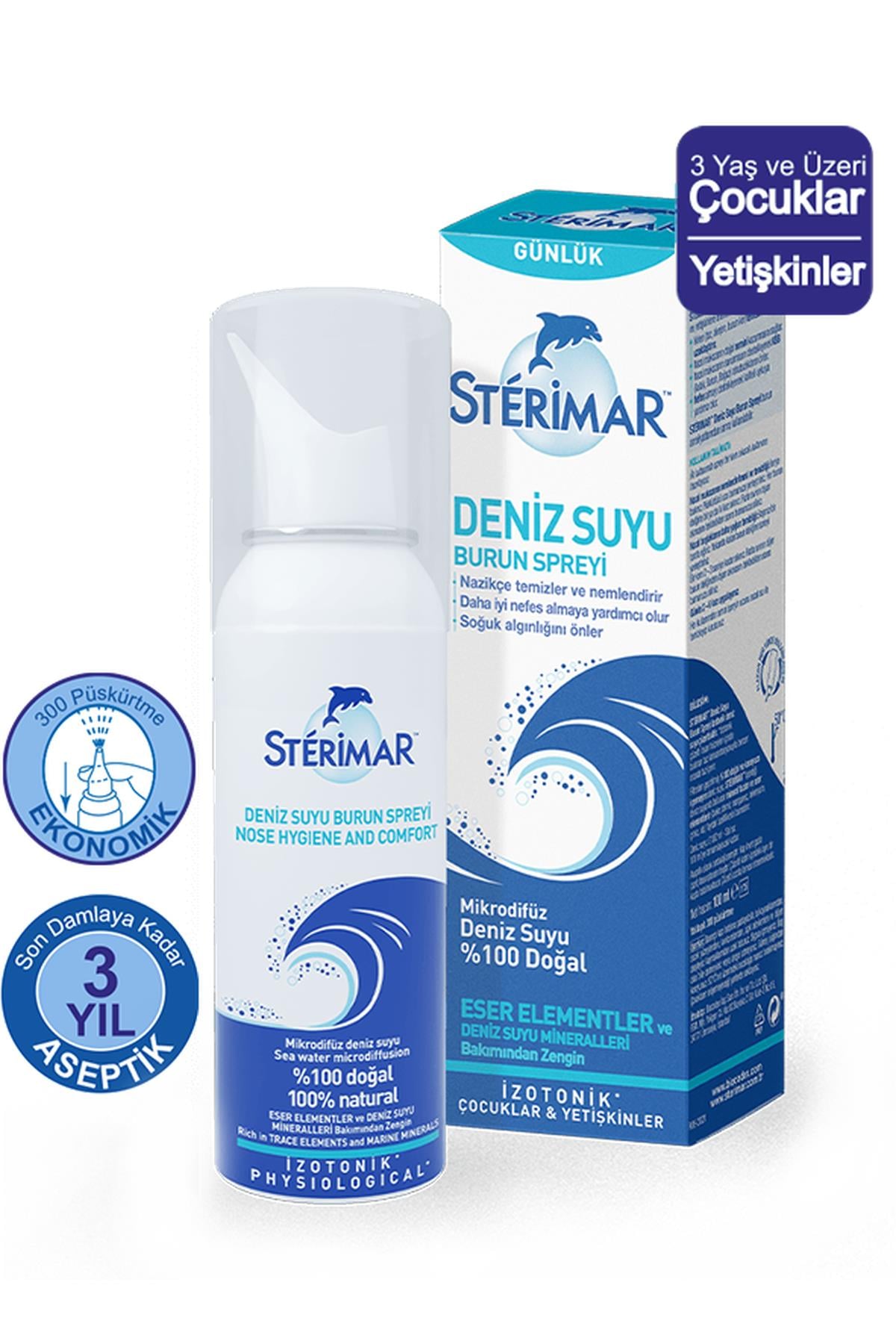 SterimarSterimar Deniz Suyu Burun Spreyi 100 ml3331300097214