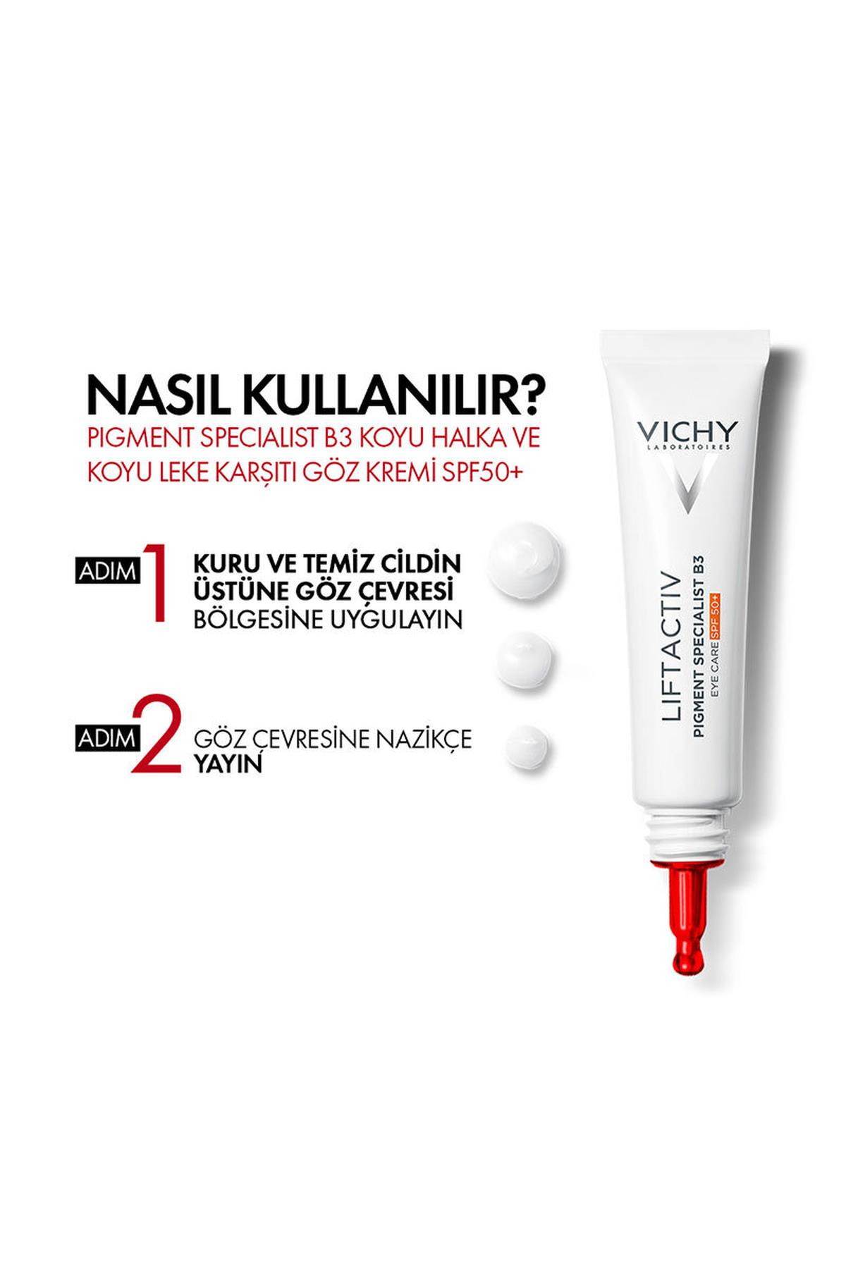 Vichy Liftactiv Pigment Specialist B3 SPF50+ Göz Bakım Kremi 15 ml