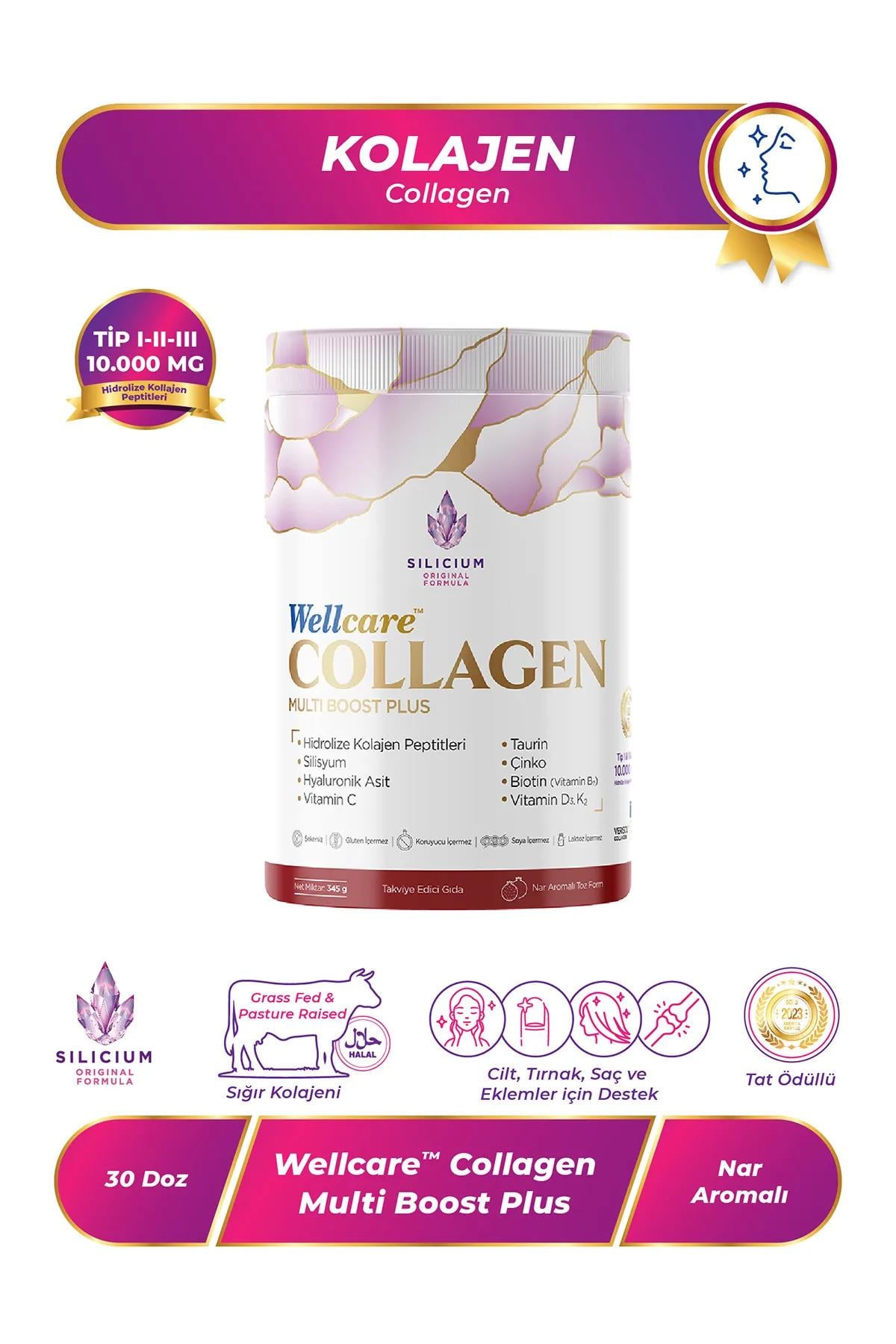 WELLCAREWellcare Collagen Multi Boost Plus Toz Nar Aromalı 10.000 Mg8699680940014