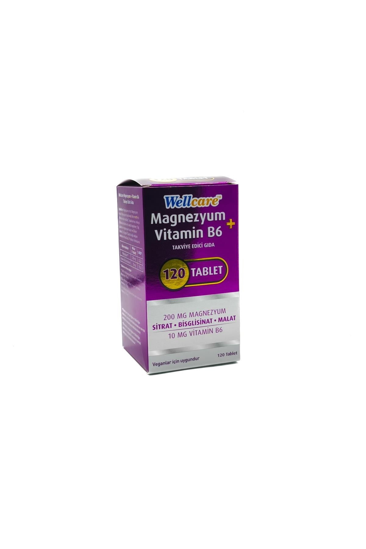WELLCAREWellcare Magnezyum + Vitamin B6 120 Tablet8699680010304