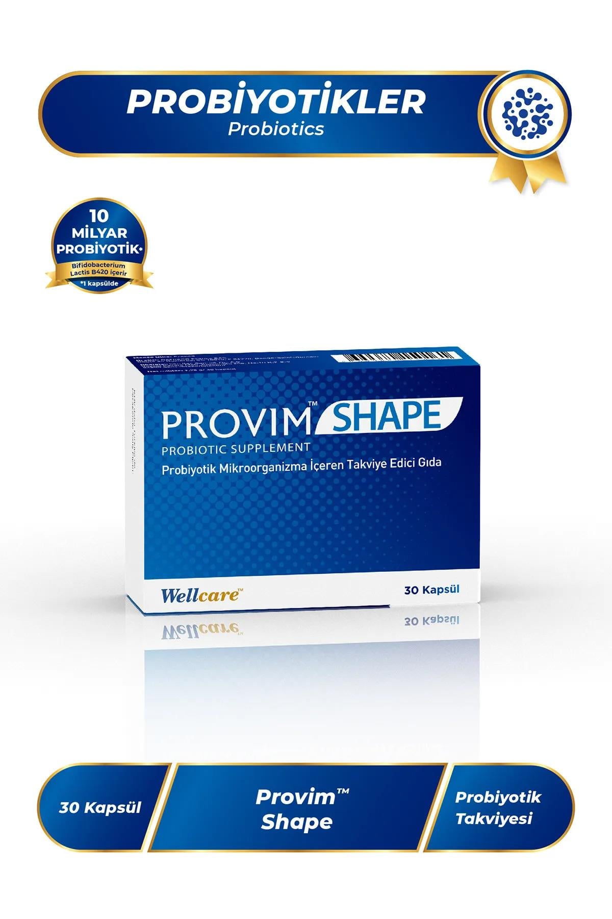 WELLCAREWellcare Provim Shape Probiyotik 30 Kapsül8699680150161