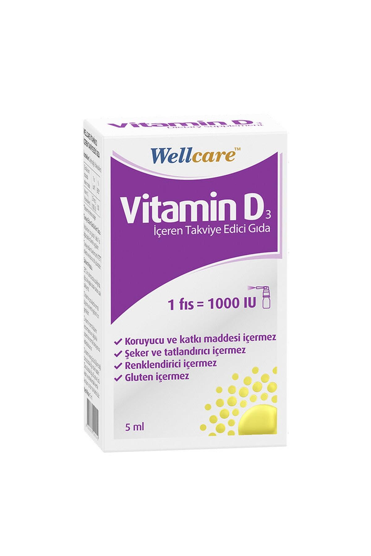 WELLCAREWellcare Vitamin D3 1000 IU - 5 ML8699680590042
