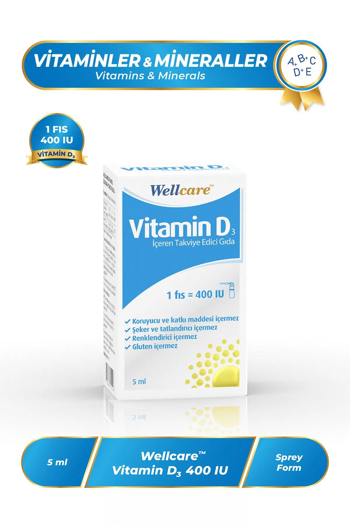 WELLCAREWellcare Vitamin D3 400 Iu 5 ml Sprey8699680590028