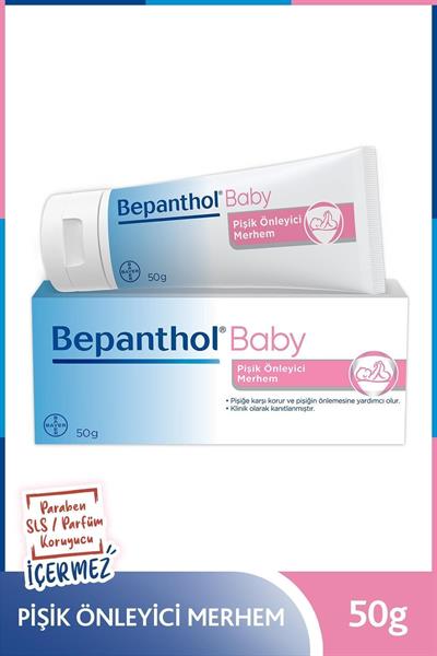Bepanthol Baby Pişik Önleyici Merhem 50gr L Parapen, Sls, Parfüm, Koruyucu Içermez