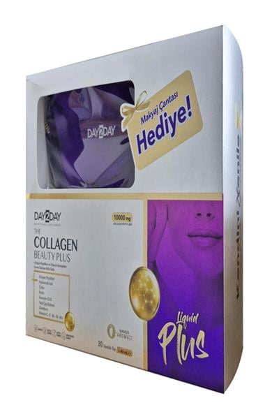 DAY2DAYDay2Day The Collagen Beauty Plus Mango Aromalı 30x40ml Makyaj Çantası Hediyeli8697595876312