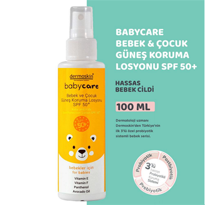 Dermoskin Babycare Güneş Koruma Losyonu Spf50+ 100 Ml