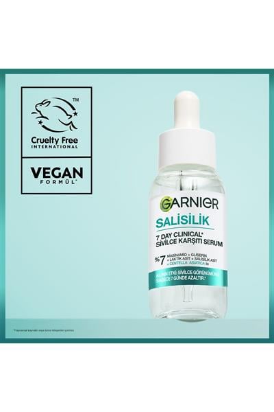 Garnier 7 Day Clinical Salisilik Akne Karşıtı Yüz Serumu 30 ml