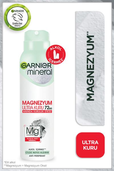 Garnier Magnezyum Ultra Kuru Deodorant Sprey 150 ml 3lü Set