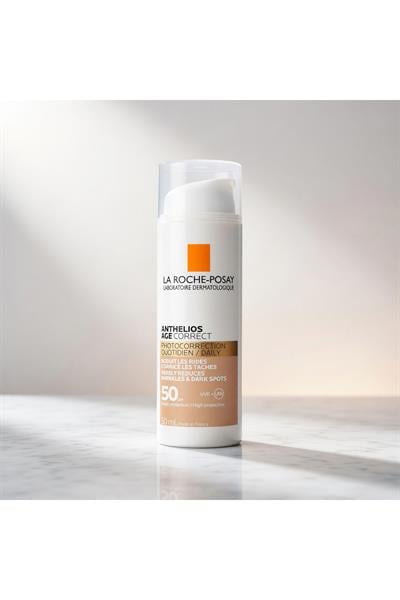 La Roche Posay Anthelios Age Correct SPF50+ Yaşlanma Karşıtı Renkli Yüz Güneş Kremi 50 ml