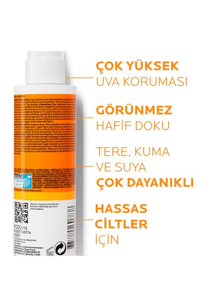 La Roche Posay Anthelios SPF50+ Invisible Yüksek Korumalı Vücut Güneş Kremi Spray 200 ml