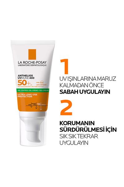 La Roche Posay Anthelios Uvmune 400 Oil Control Gel-Cream Spf 50+ Güneş Kremi