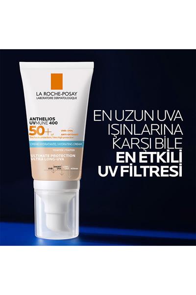 La Roche Posay Anthelios UVmune SPF+50 Hassas Ciltler İçin Yüksek Korumalı Renkli Yüz Güneş Kremi 50 ml