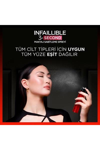 LOréal Paris Infaillible 3-Second Makyaj Sabitleme Spreyi