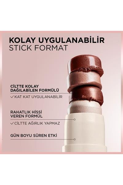LOréal Paris Lumi Glass Islak Bitişli Stick Aydınlatıcı - 620 Glassy Pink Ballet