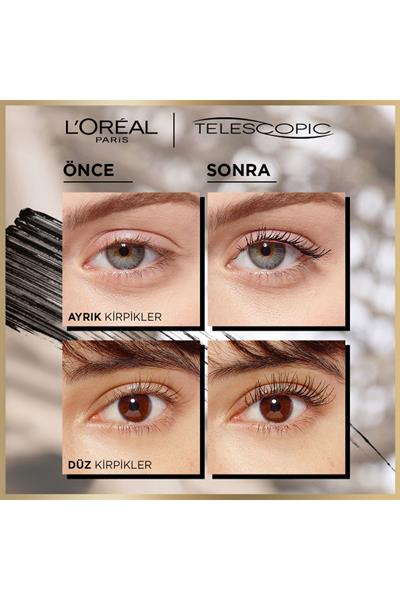 LOréal Paris Telescopic Suya Dayanıklı Maskara - Siyah
