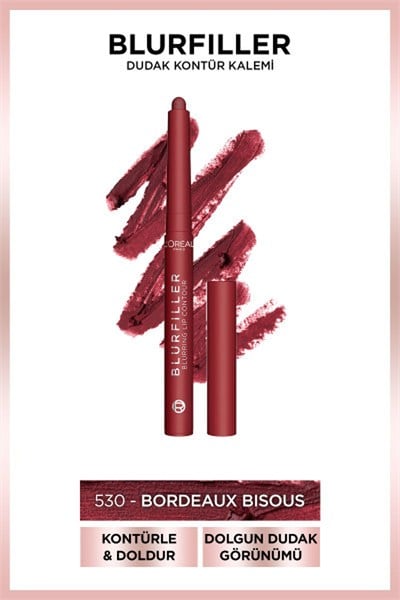 Loreal Paris Blurfiller Dudak Kontür Kalemi 530 Bordeaux Bisous