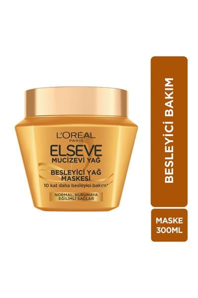 Loreal Paris Elseve Mucizevi Yağ Besleyici Saç Bakım Maskesi 300 ml