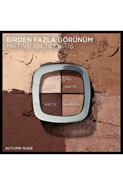 Loreal Paris Eye & Cheek Quad Dörtlü Far ve Yanak Paleti 03 Autumn Nude