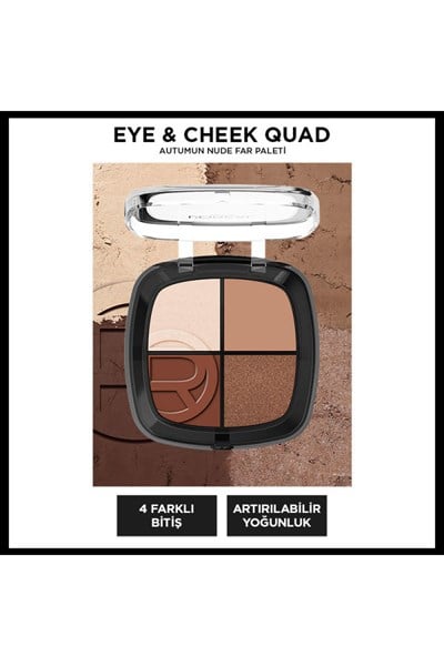 Loreal Paris Eye & Cheek Quad Dörtlü Far ve Yanak Paleti 03 Autumn Nude