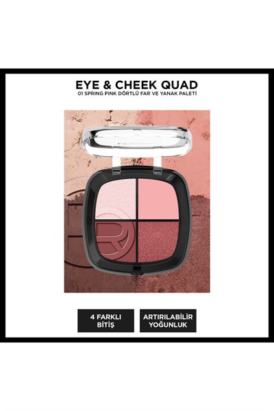 Loreal Paris Eye & Cheek Quad Dörtlü Far ve Yanak Paleti 01 Spring Pinks