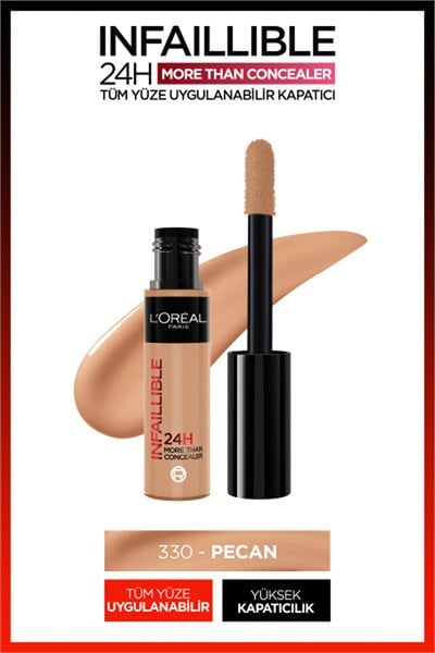 Loreal Paris Infaillible 24H Tüm Yüze Uygulanabilir Kapatıcı 330 Pecan