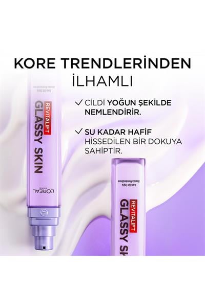 Loreal Paris Revitalift Filler Glassy Skin Cam Cilt Görünümü Veren Nemlendirici Yüz Kremi 50 ml