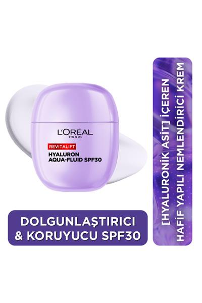 Loreal Paris Revitalift Hyalüronik Asit İçeren Dolgunlaştırıcı Hafif Yapılı SPF30 Korumalı Nemlendir