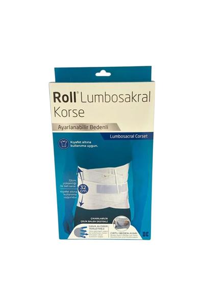 Roll Lumbosakral Çelik Balen Destekli Korse ( Ayarlanabilir Bedenli )