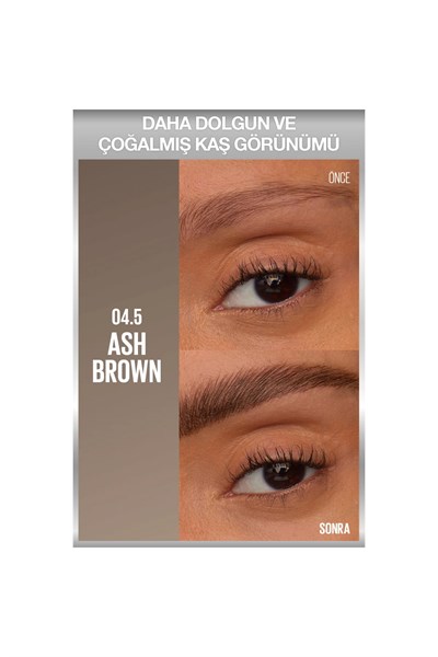 Maybelline New York Brow Insert Çift Uçlu Kaş Kalemi 04.5 Ash Brown