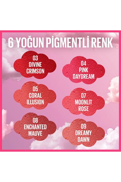 Maybelline New York Cloudtopia Köpük Dokulu Mat Allık 07 Moonlit Rose