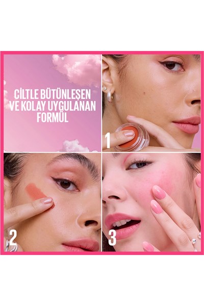 Maybelline New York Cloudtopia Köpük Dokulu Mat Allık 01 Twilight Berry