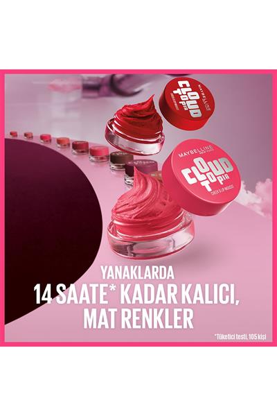 Maybelline New York Cloudtopia Köpük Dokulu Mat Allık 07 Moonlit Rose