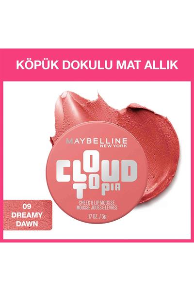 Maybelline New York Cloudtopia Köpük Dokulu Mat Allık 09 Dreamy Dawn