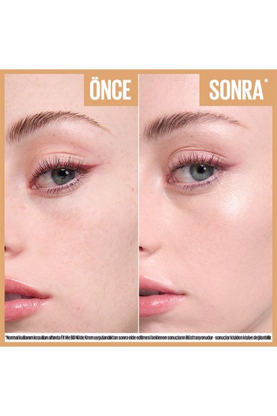 Maybelline New York Fit Me Nude Cilt Bakımı Etkili Nemlendirici SPF50 BB Krem 20