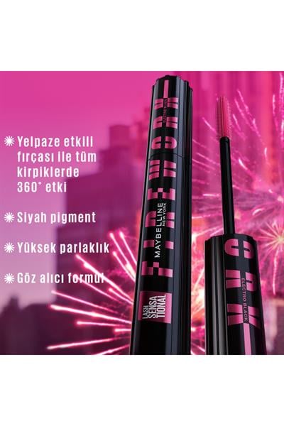 Maybelline New York Lash Sensational Firework Electroblack Maskara