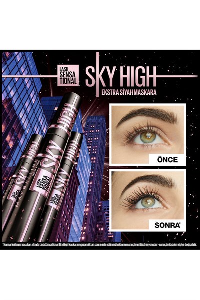 Maybelline New York Lash Sensational Sky High Cosmic Black Maskara