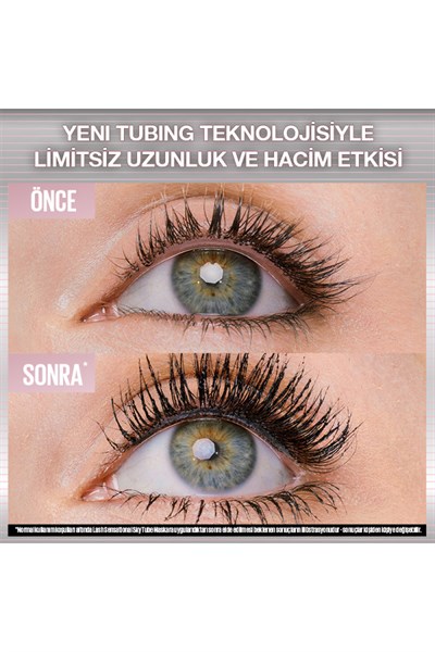 Maybelline New York Lash Sensational Sky Tubes Siyah Tubing Maskara