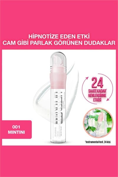 Maybelline New York Lifter Gel Ekstra Parlak ve Nemlendirici Dudak Parlatıcısı 001 Mintini
