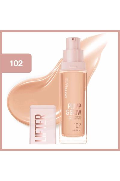 Maybelline New York Lifter Niasinamid ve Hyalüronik Asit İçeren Aydınlatan Fondöten - 102