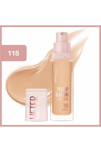 Maybelline New York Lifter Niasinamid ve Hyalüronik Asit İçeren Aydınlatan Fondöten - 118