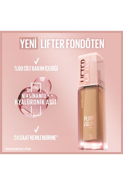 Maybelline New York Lifter Plump & Glow Aydınlatan Fondöten 90