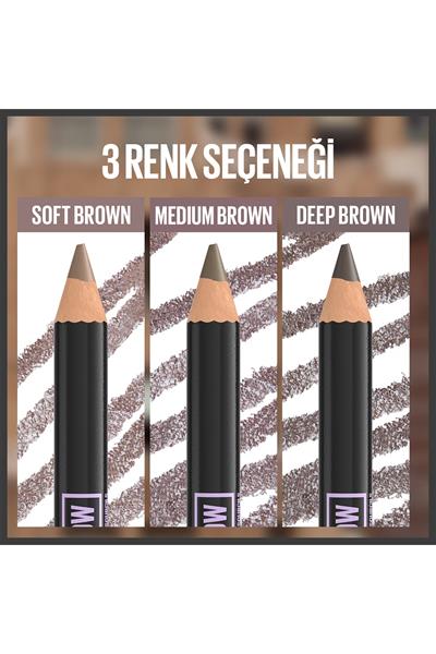 Maybelline New York Quick Shaper Kaş Şekillendirici Kalem 03 Soft Brown
