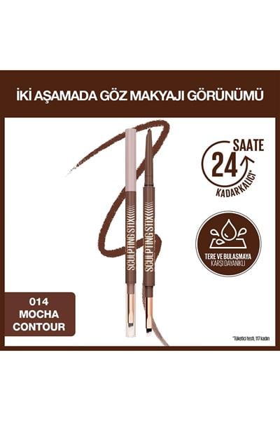 Maybelline New York Sculpting Stix Çift Uçlu Göz Kalemi 014 Mocha Contour