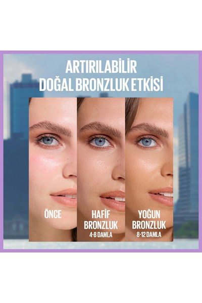 Maybelline New York Summer Shot Uzun Süre Kalıcı Bronzlaştırıcı Etkili Damla 30 ml