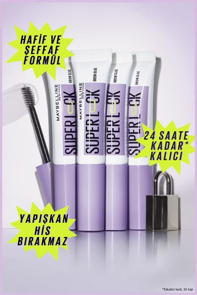 Maybelline New York Super Lock Brow Glue Kaş Sabitleyici Maskara - Clear