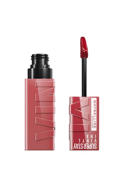 Maybelline New York Super Stay Vinyl Ink Uzun Süre Kalıcı Likit Parlak Ruj 10 Lippy