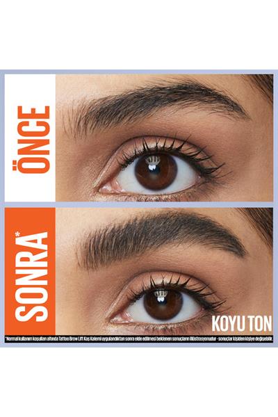 Maybelline New York Tattoo Brow Lift Kaş Kalemi- 04 Deep Brown (Koyu Ton)